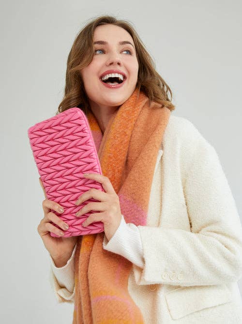 JODY ZIP POUCH: Blush