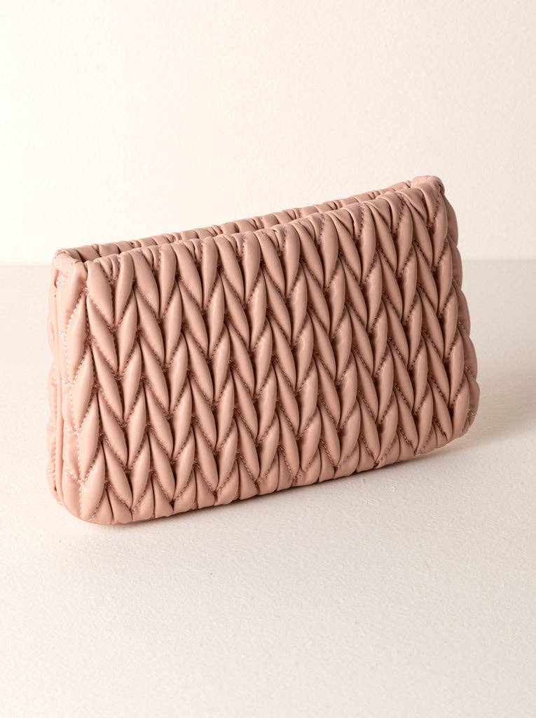 JODY ZIP POUCH: Blush