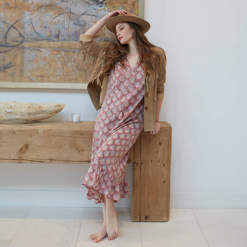 Kaishori Block Printed Cotton Dress