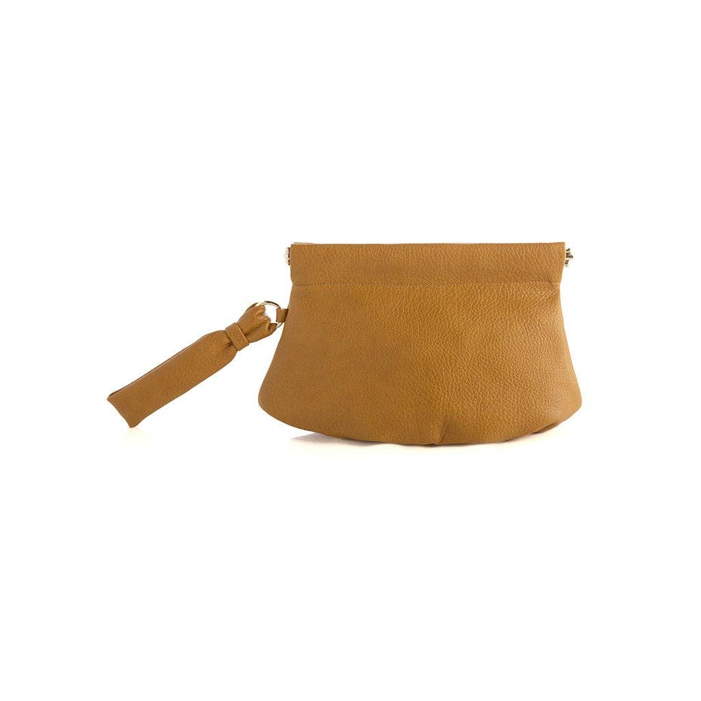 ARDEN SNAP FRAME WRISTLET: Honey - Mindy's Boutique