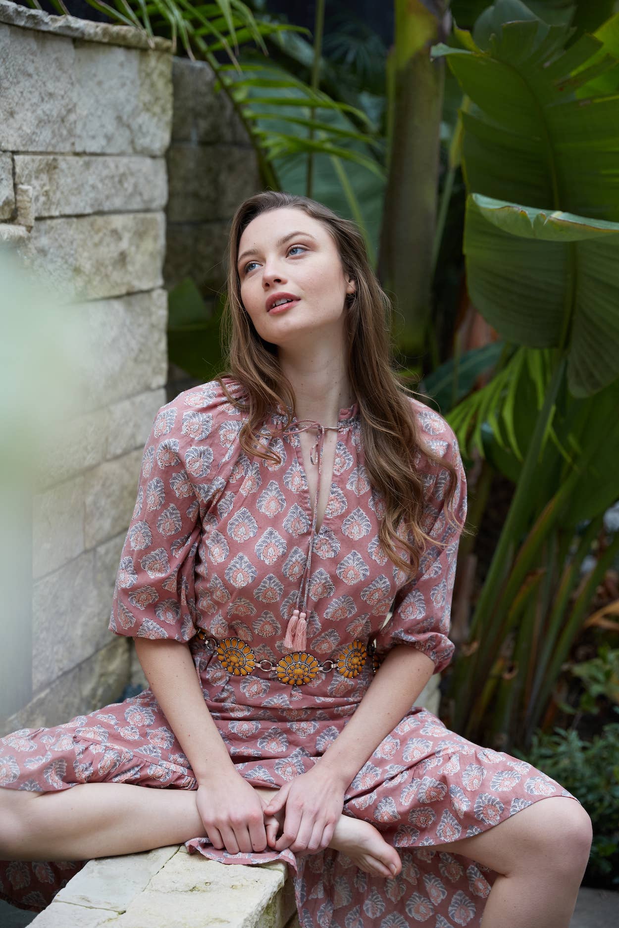 Kaishori Block Printed Cotton Dress