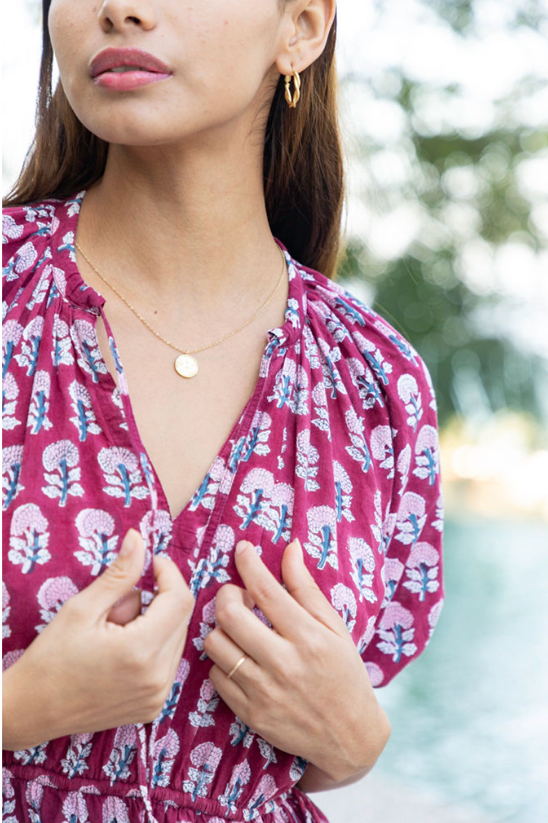 Eshana Block Printed Cotton Dress
