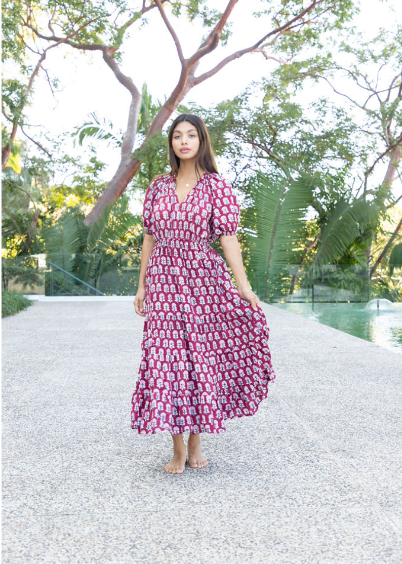 Eshana Block Printed Cotton Dress