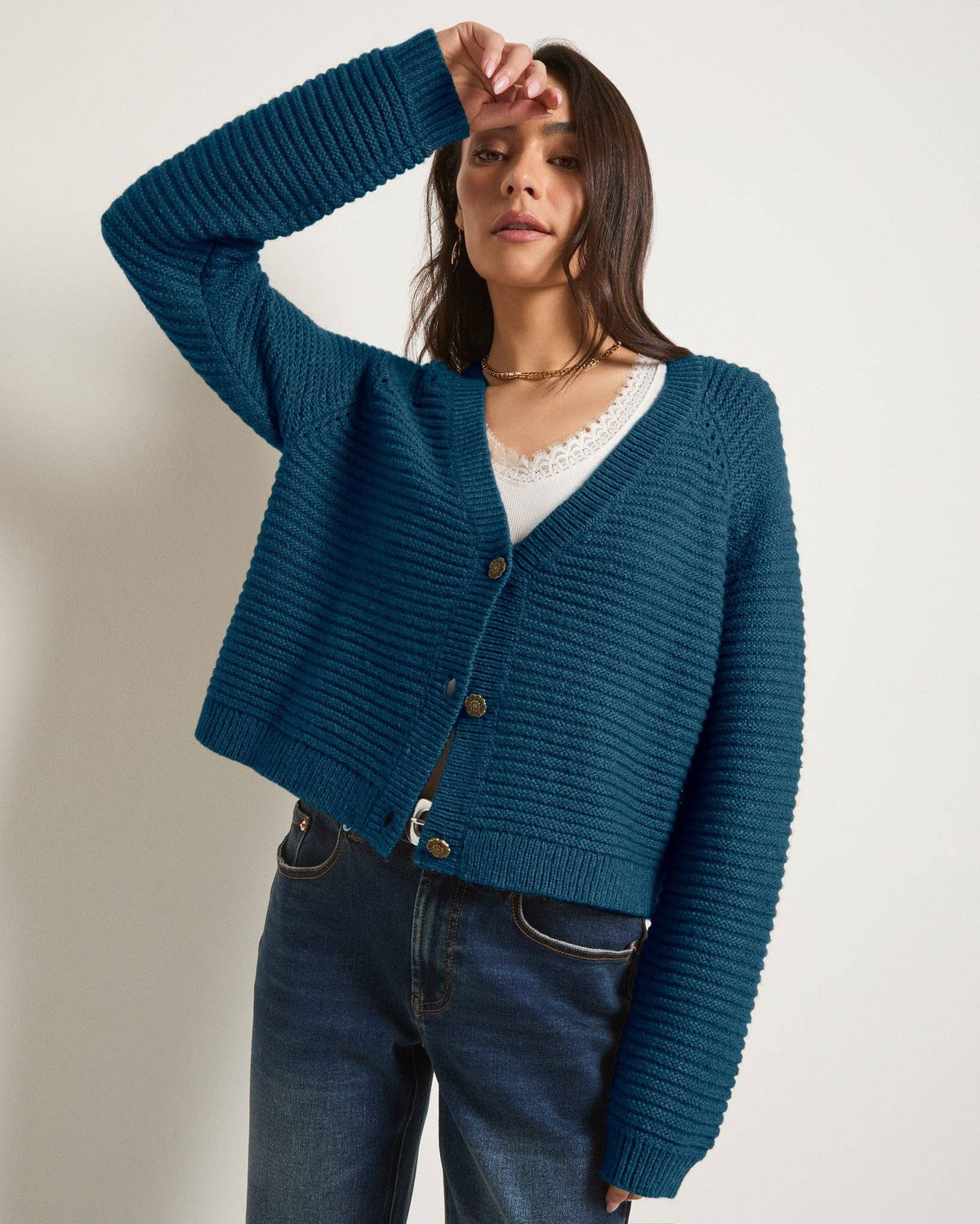 Meadow Cardigan: Deep Sea - Mindy's Boutique