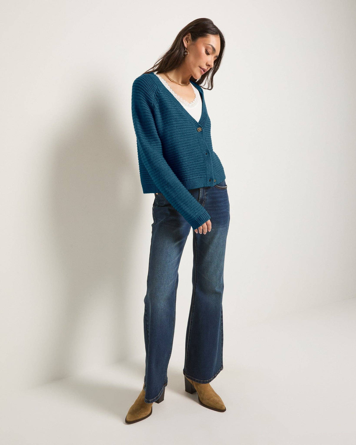 Meadow Cardigan: Deep Sea - Mindy's Boutique