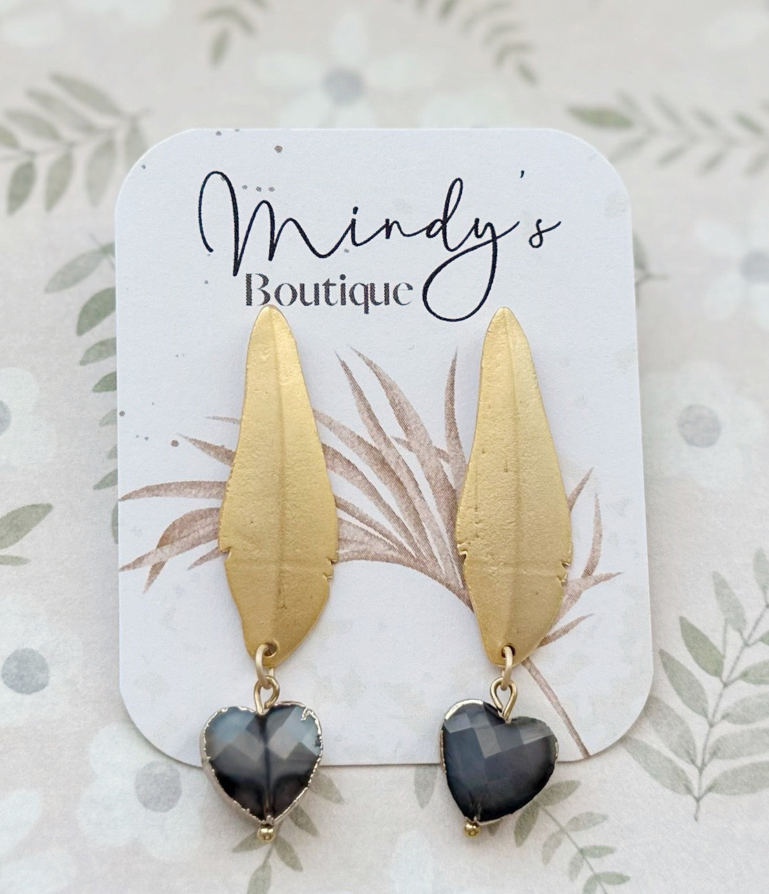The Heart of the Ocean Earrings - Handmade by Mindy - Mindy's Boutique