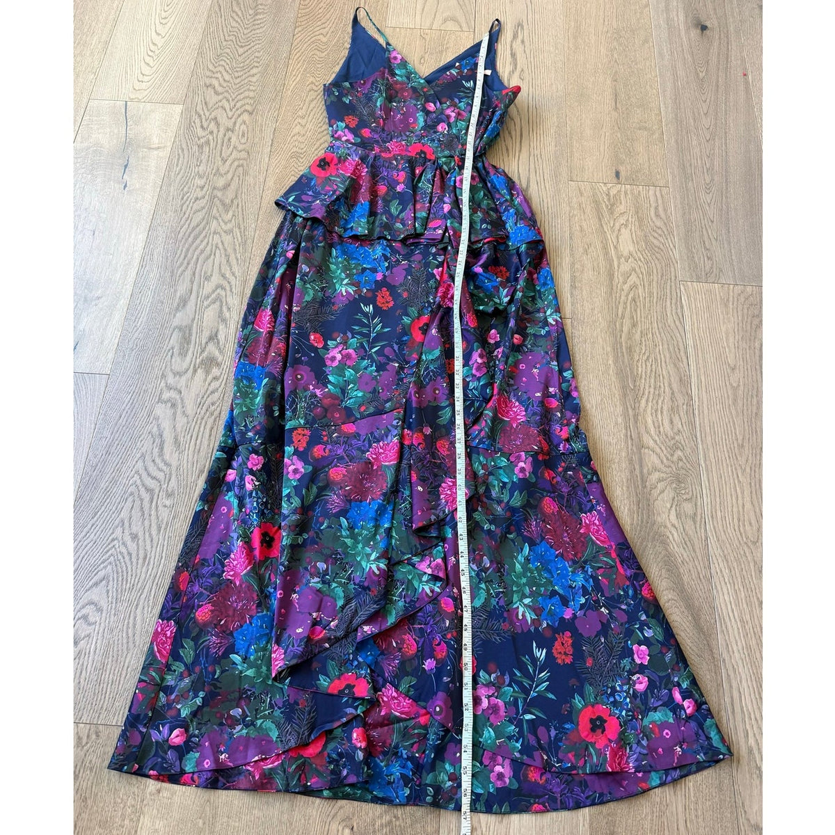 Hutch Hollis Wrap Maxi Dress Vibrant Floral Print M