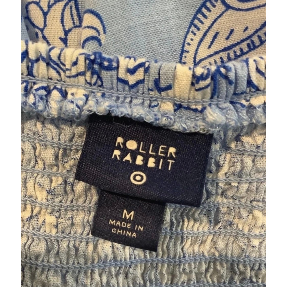 Roller Rabbit x Target Paisley Block Print Maxi Dress Blue M Boho