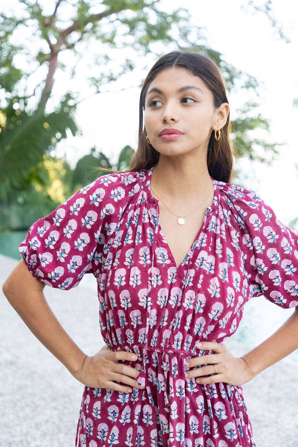 Eshana Block Printed Cotton Dress