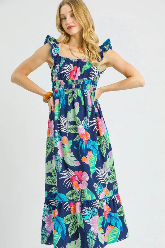 tropical navy - Mindy's Boutique