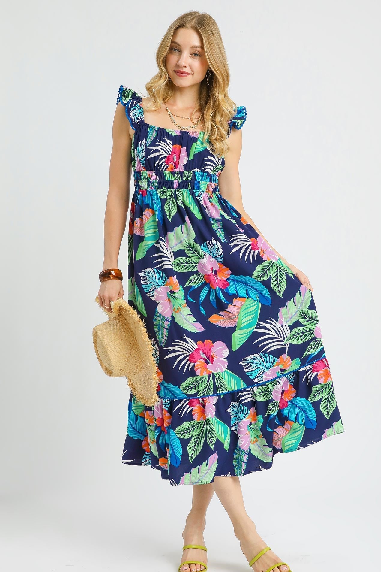 tropical navy - Mindy's Boutique