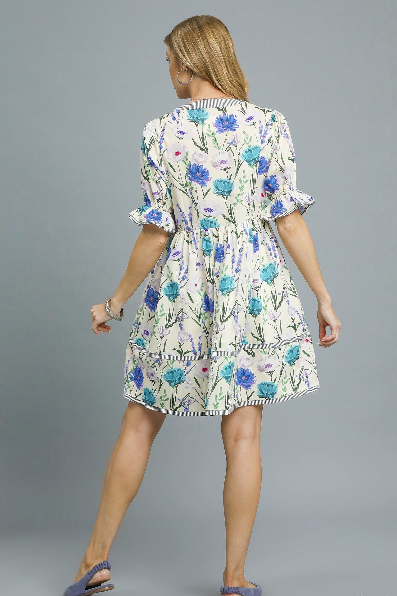 blue babydoll - Mindy's Boutique