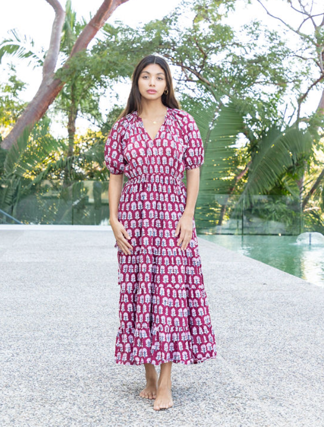 Eshana Block Printed Cotton Dress