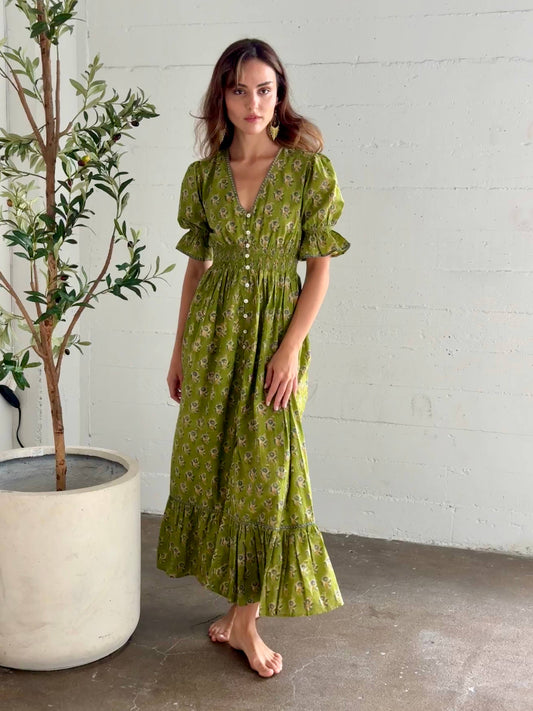 Tatiana Block Printed Dress - Mindy's Boutique