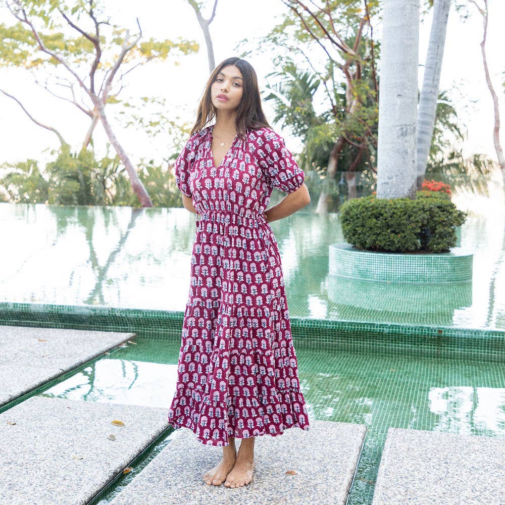 Eshana Block Printed Cotton Dress