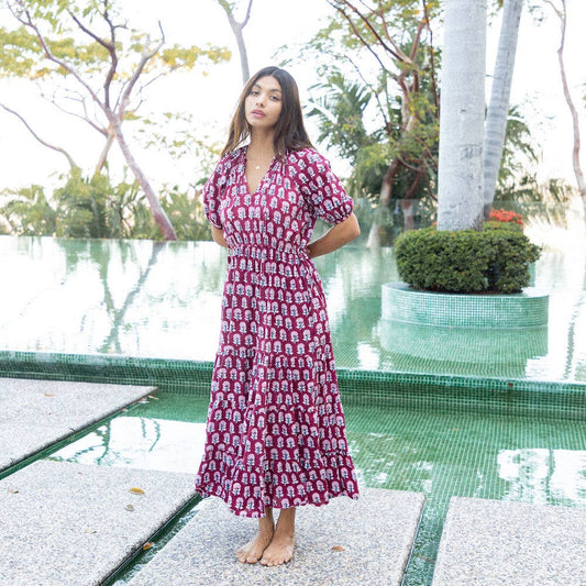 Eshana Block Printed Cotton Dress