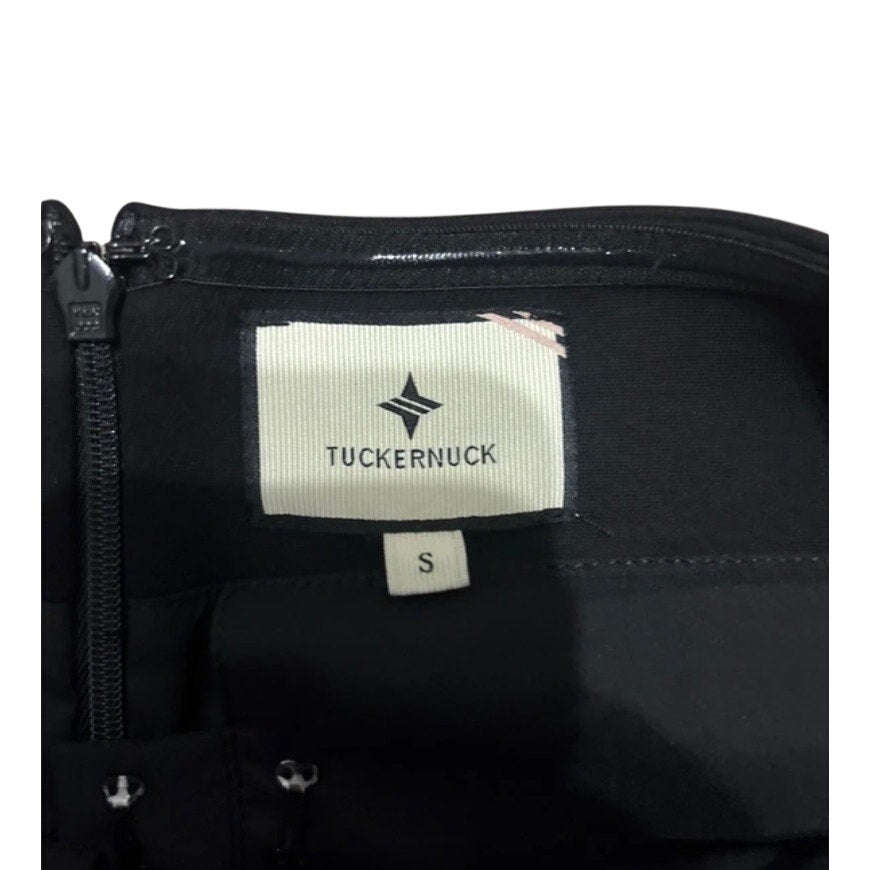 Tuckernuck Black Strapless Flap Pocket Corset Top small