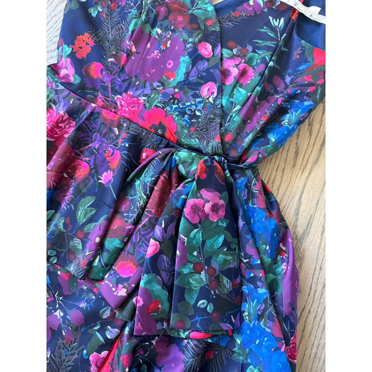 Hutch Hollis Wrap Maxi Dress Vibrant Floral Print M