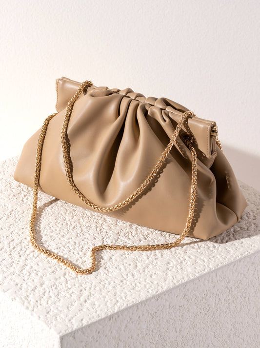 ELLIOT SHOULDER BAG: Sand