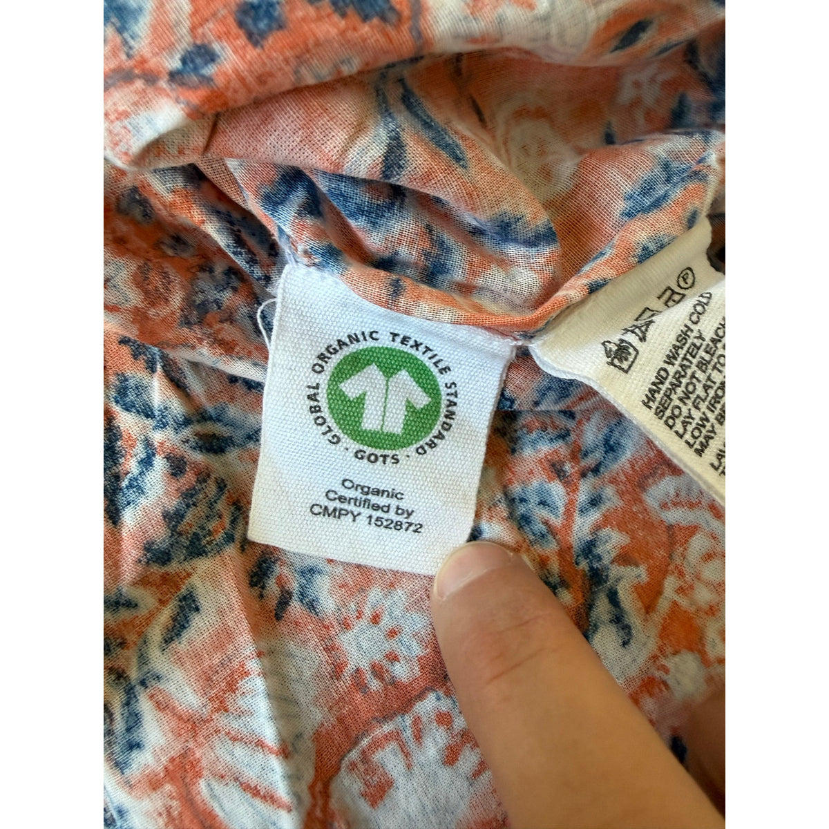 Cleobella Floral Puff Sleeve Top Orange Multi M