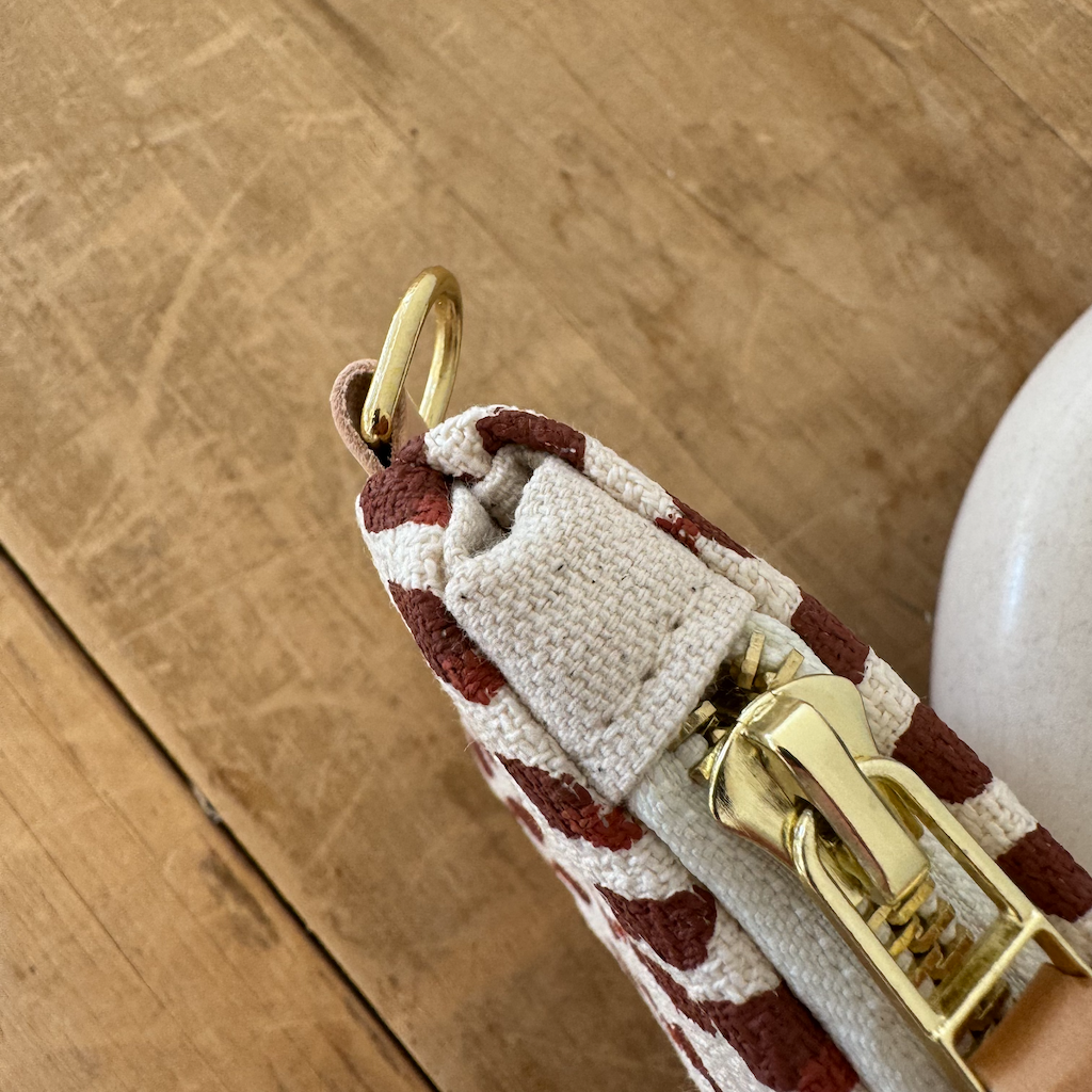 Ellie Wristlet - Clay Dot - Handmade in Maine