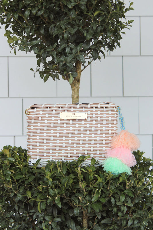 White / Nude Nest Lemon Drop Citron  - small - Mindy's Boutique