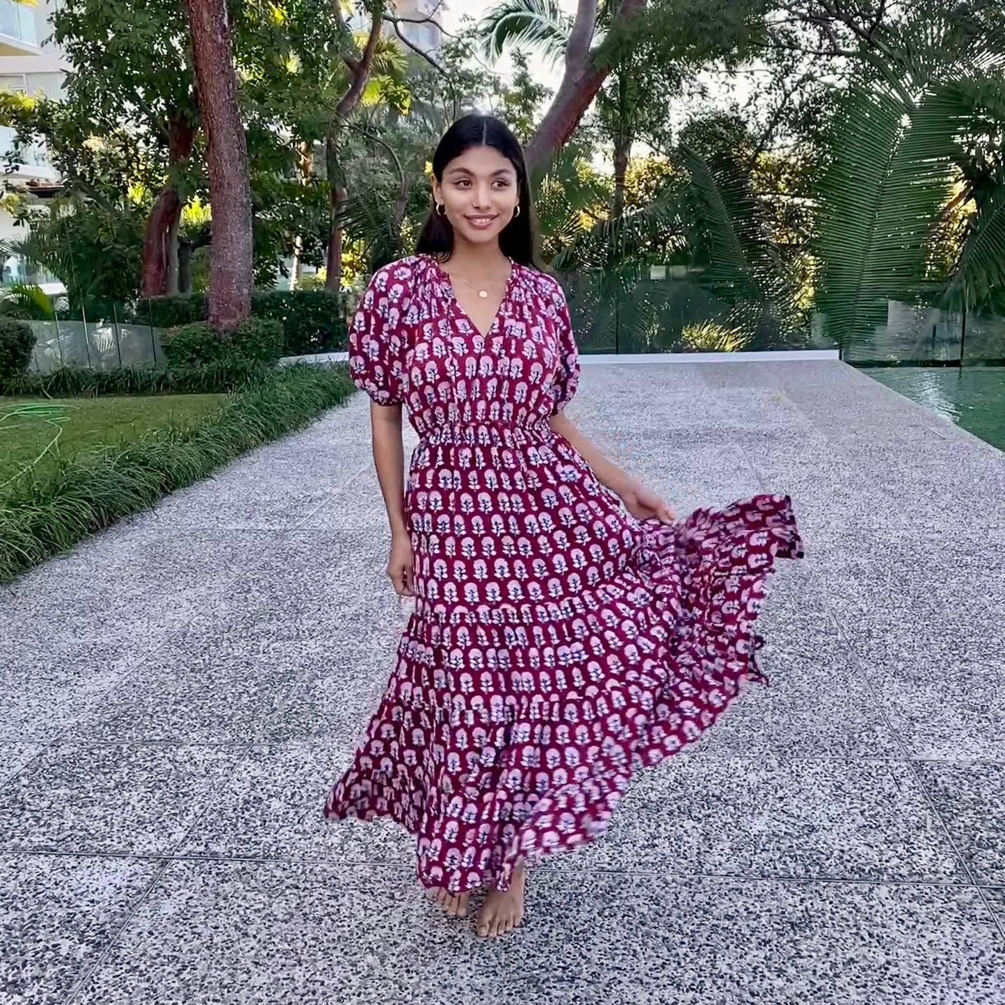 Eshana Block Printed Cotton Dress