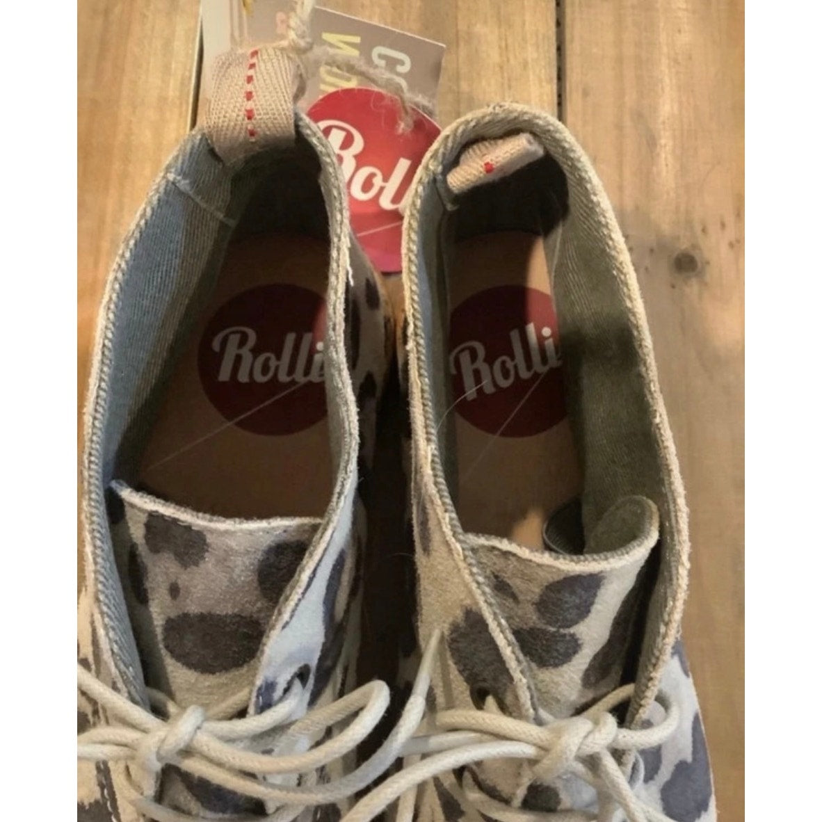 Rollie Nation Derby Leopard Print Canvas Desert Boots size 6.5 – 7 (EU 37)