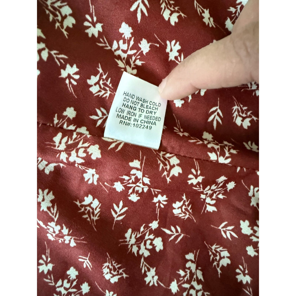 Skies Are Blue Rust Red Velvet Blazer 3/4 length sleeve with Floral Lining M