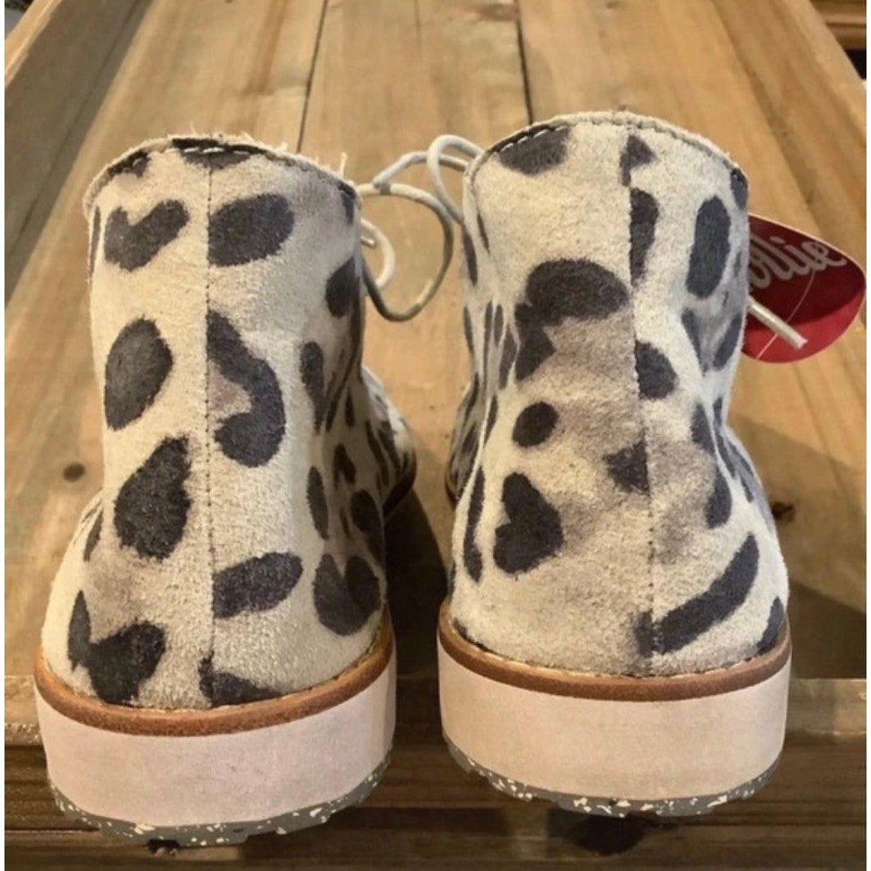 Rollie Nation Derby Leopard Print Canvas Desert Boots size 6.5 – 7 (EU 37)