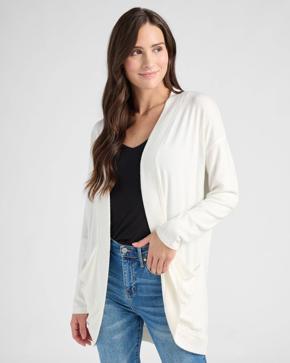 Cocoon Cardigan: Hunter Green - Mindy's Boutique