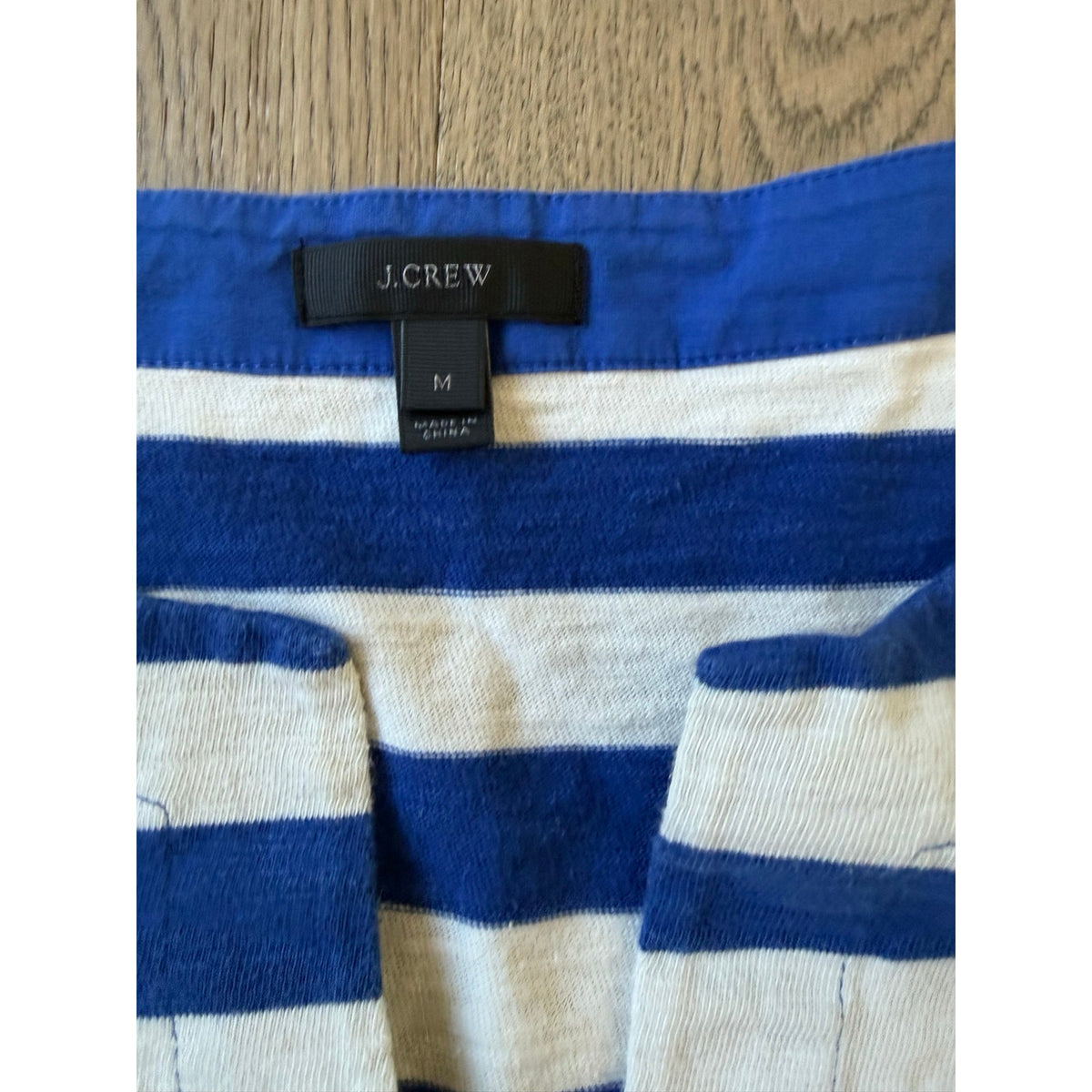 J. Crew Nautical Blue and White Striped Cotton Tunic Dress M - Mindy's Boutique