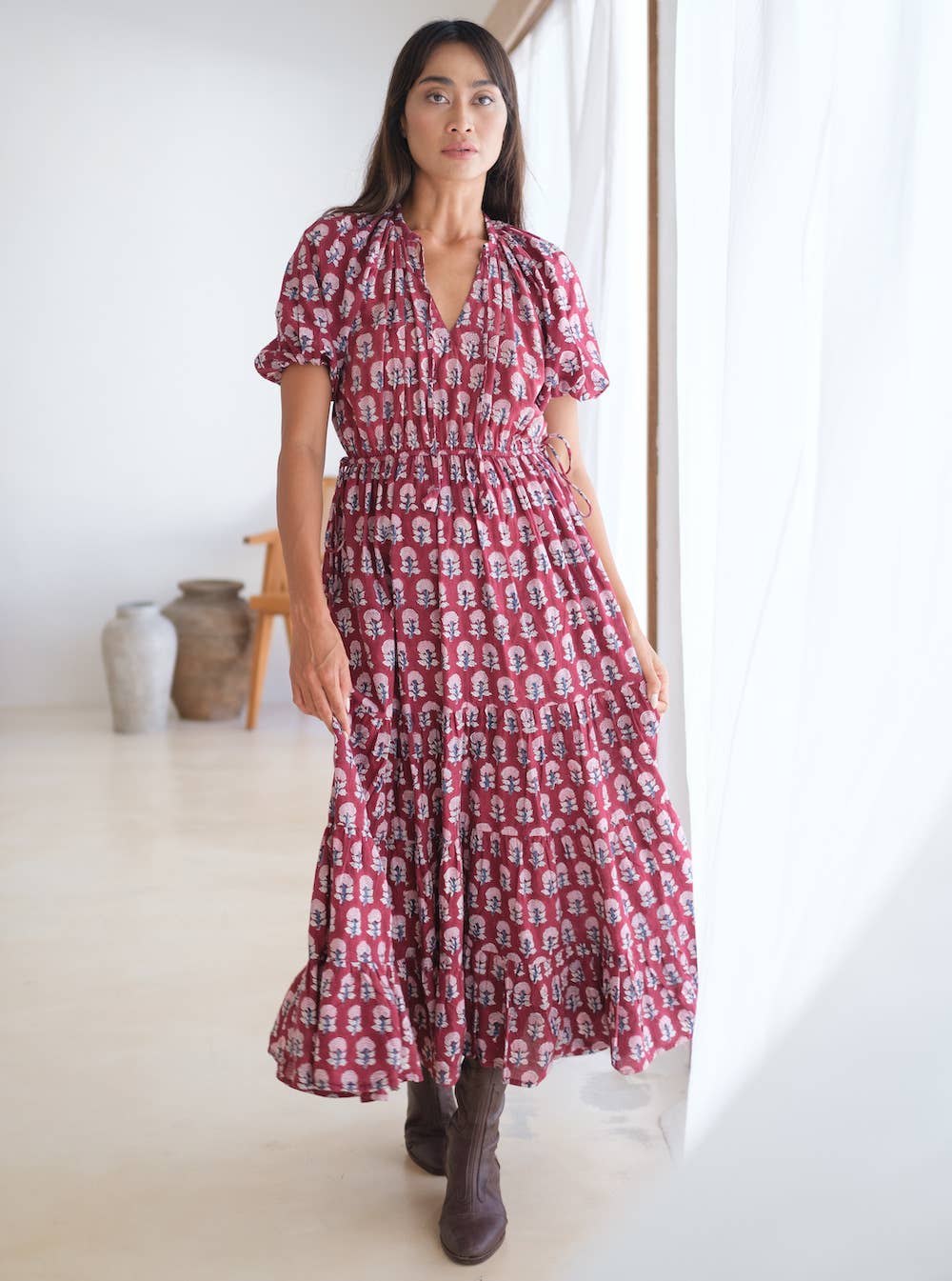 Eshana Block Printed Cotton Dress