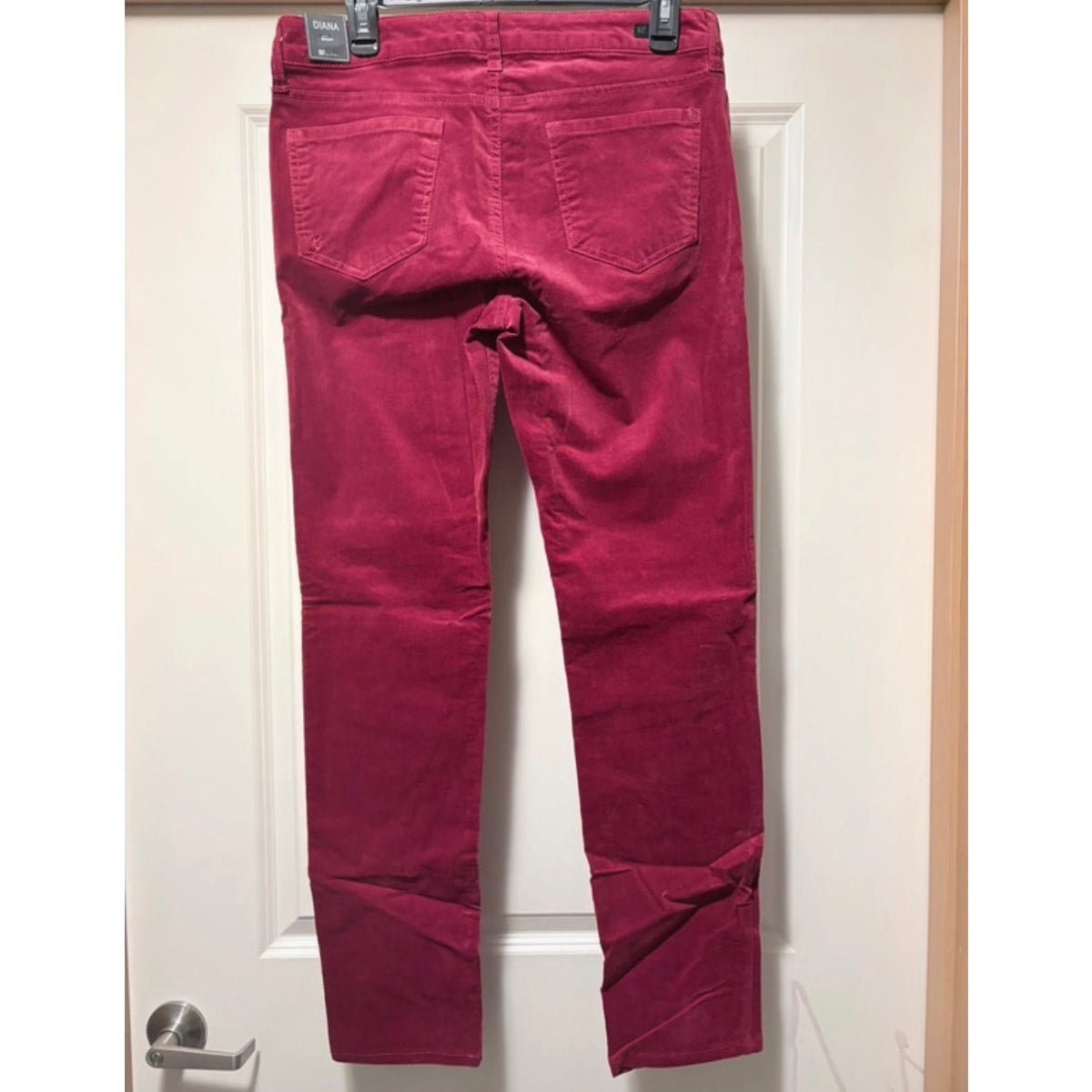 KUT from the Kloth NWT Diana Skinny Corduroy Pants in Magenta 10