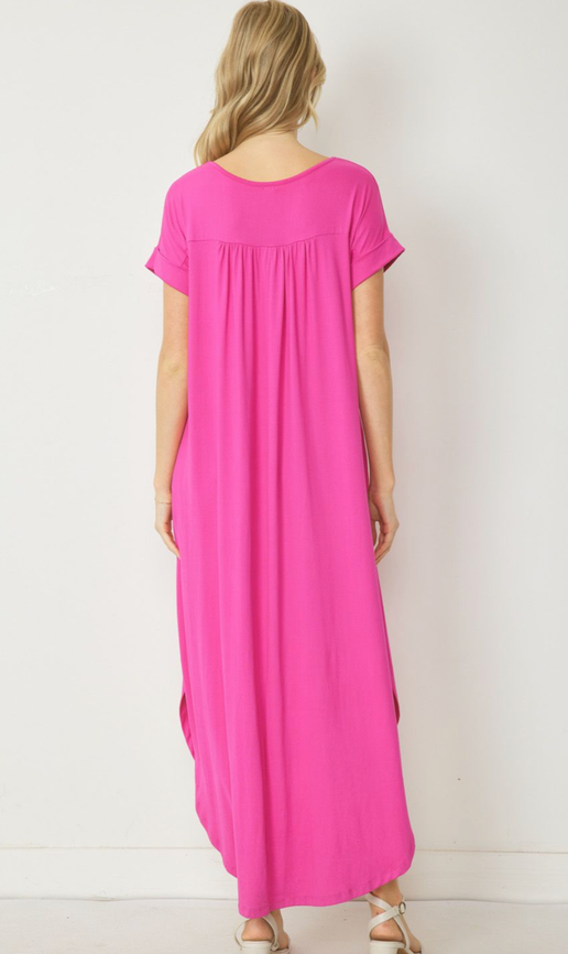 Kerry Dress - Hot Pink - Mindy's Boutique